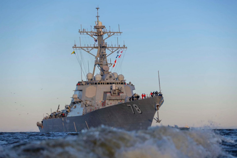 Klaipėdos uoste vieši Jungtinių Amerikos Valstijų raketinis kovos laivas USS „Porter“ (DDG-78)