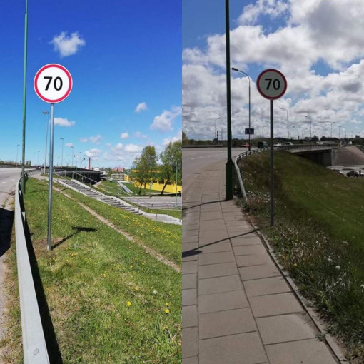 Padidintas leistinas greitis ant Mokyklos viaduko