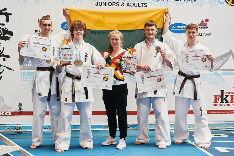 Europos čempionate visi „Okinava“ sportininkai tapo čempionais