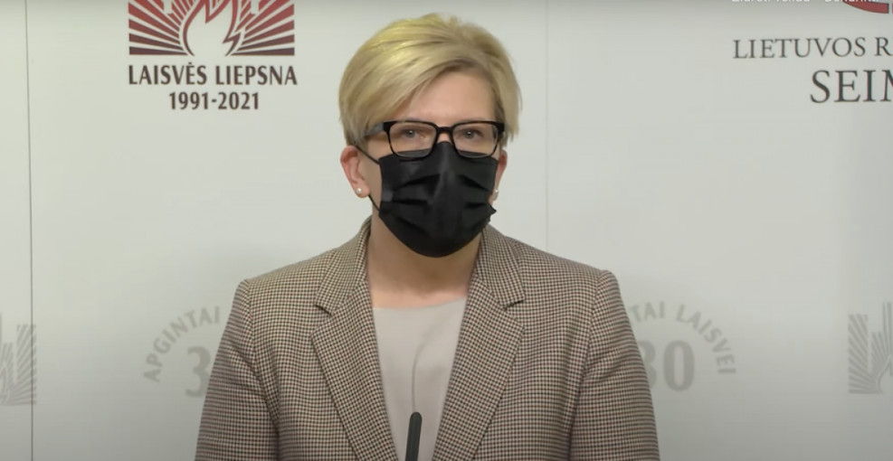 I. Šimonytė: vaikų nuo 5 metų skiepijimas Lietuvoje prasidės gruodžio antroje pusėje