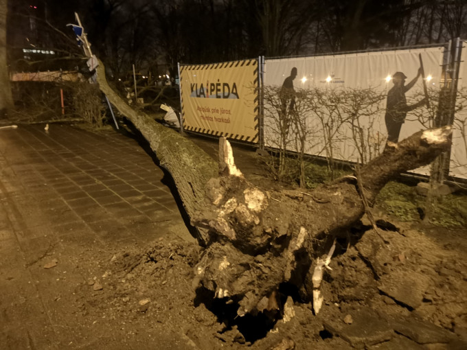 Penktadienio 13 - tosios išvakarėse gamta kelia grėsmę klaipėdiečiams