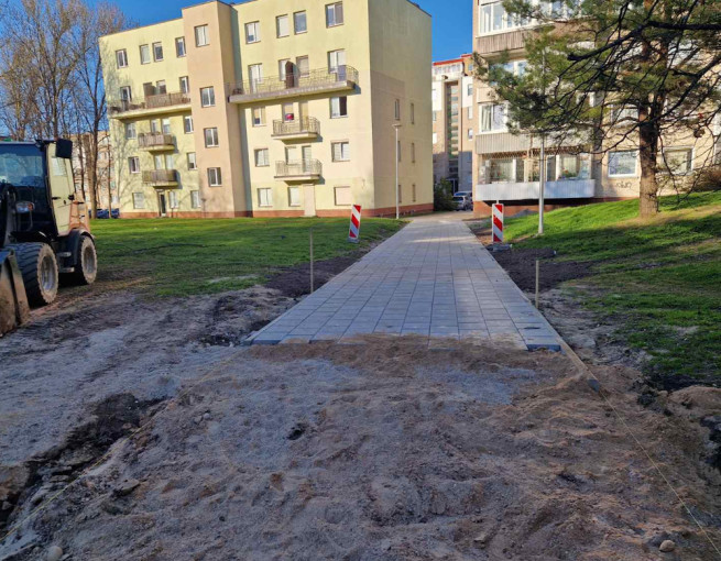 Klaipėdos miesto savivaldybė atnaujina šaligatvius: darbai vyksta visame mieste