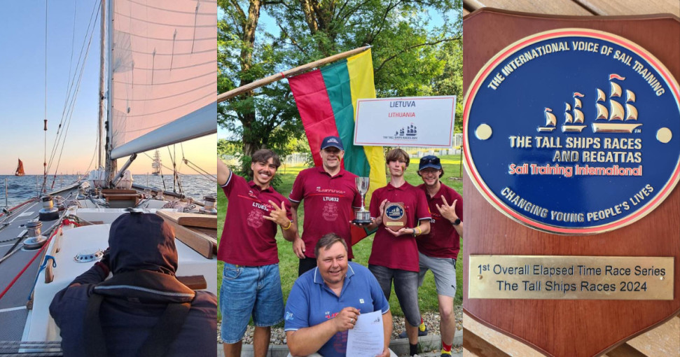 Jachta „Lietuva" pasaulio burlaivių regatoje „The Tall Ships Races 2024“ pasiekė puikių rezultatų