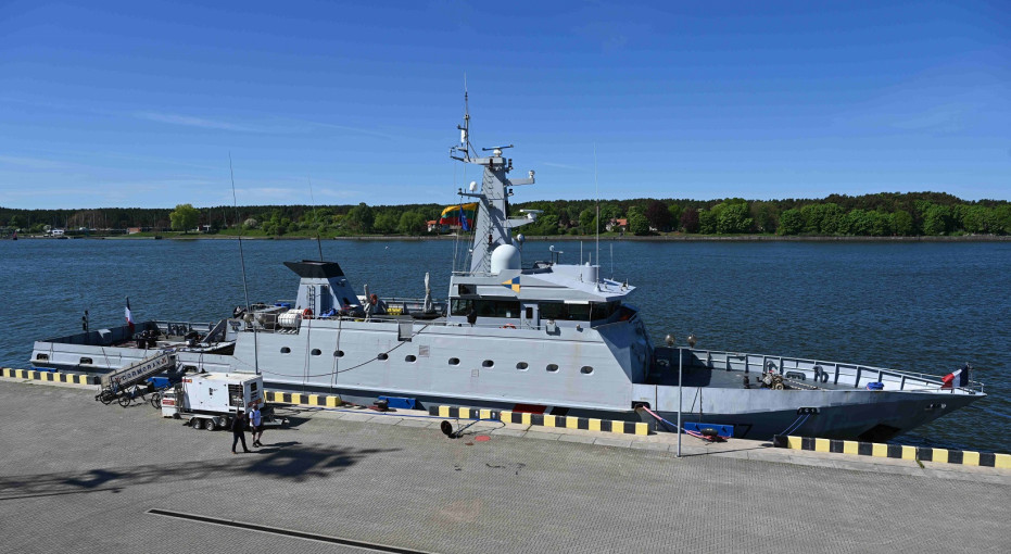 Klaipėdoje su vizitu lankosi NATO laivų grupės laivas „Cormoran"