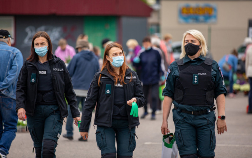Klaipėdos policijos pareigūnai tikrino, kaip laikomasi karantino nurodymų