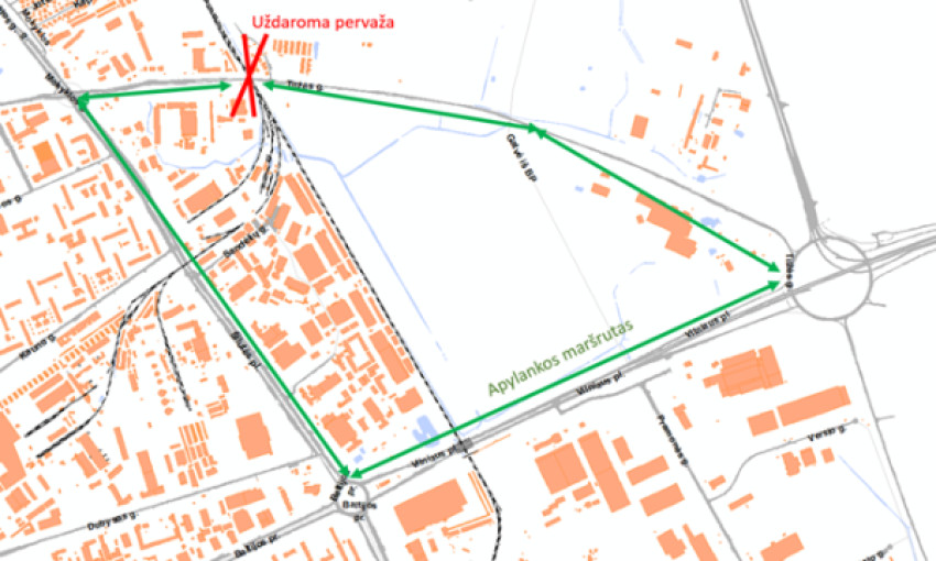 Klaipėdoje  bus uždaryta pervaža