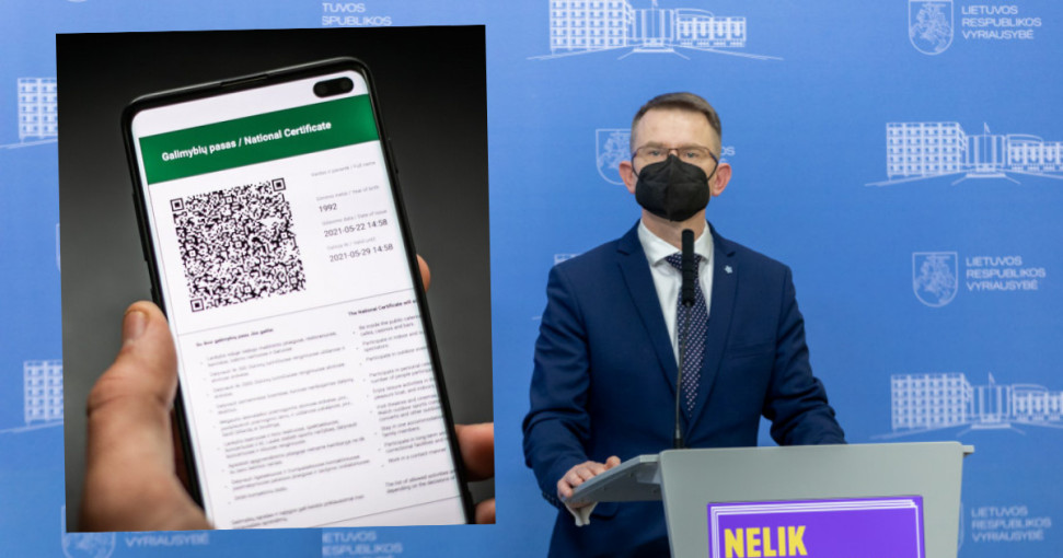 Galimybių paso pateikti nebereikės nuo šeštadienio