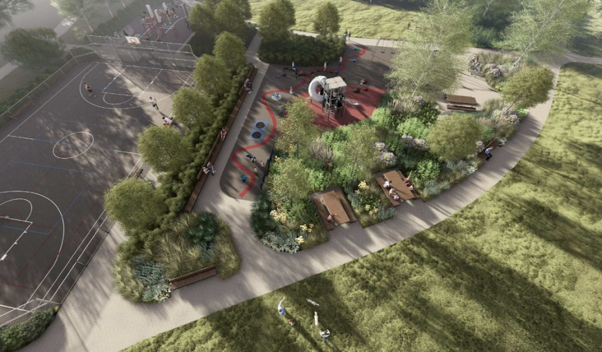 Draugystės parke prasideda naujos laisvalaikio erdvės įrengimas