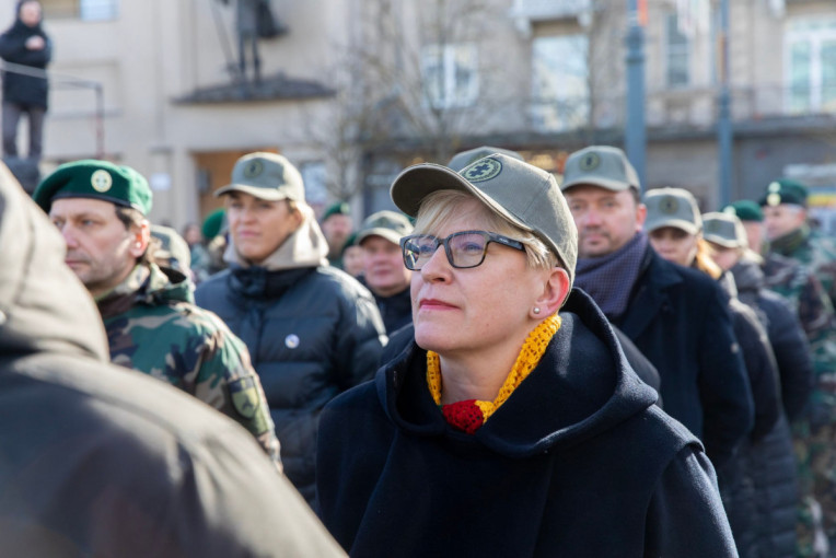 Premjerė I. Šimonytė davė šaulio priesaiką (FOTO)