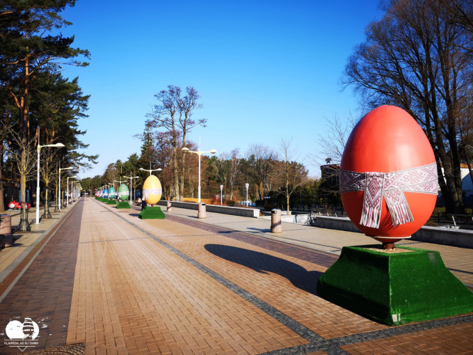 Palangoje tradiciškai pasirodys didžiuliai velykiniai margučiai, bet yra viena naujovė