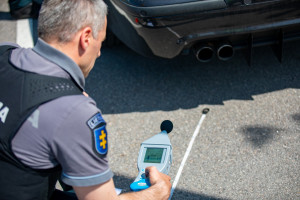 Priemonę dėl triukšmo vykdę Klaipėdos apskrities kelių policijos pareigūnai nustatė 10 pažeidimų