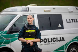Tarnybą uostamiesčio policijoje pradėjusi Ieva Radzevičiūtė itin aktyviai dalyvavo savanoriškoje policijos rėmėjų veikloje