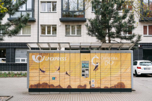 Čiurlionio kūryba Klaipėdoje –  LP EXPRESS paštomatas pasipuošė legendinio menininko darbu