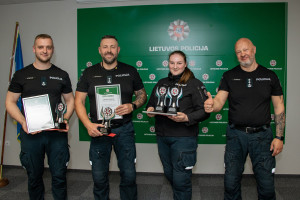 Išrinkta geriausia 2025 m. Klaipėdos apskrities VPK pareigūnų komanda
