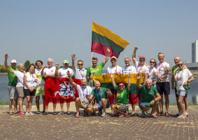 Portugalijoje pasaulio meistrų sprinto čempionate – sekinantis karštis ir mūsų irkluotojų triumfas